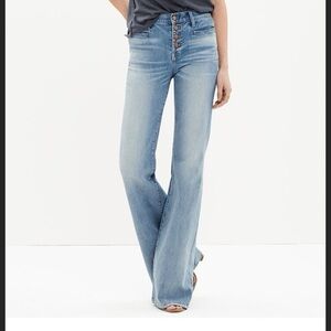 Madewell Light Wash Flea Market Flare Bootcut Mid-Rise Jeans Size 25